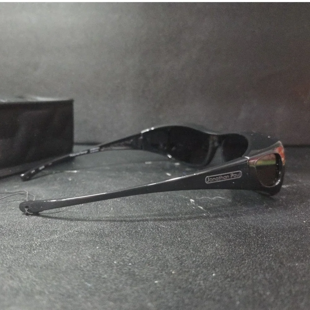 Jonathan Paul Fitovers FitzRx Black Wrap Around Sunglasses Over Glasses NEW